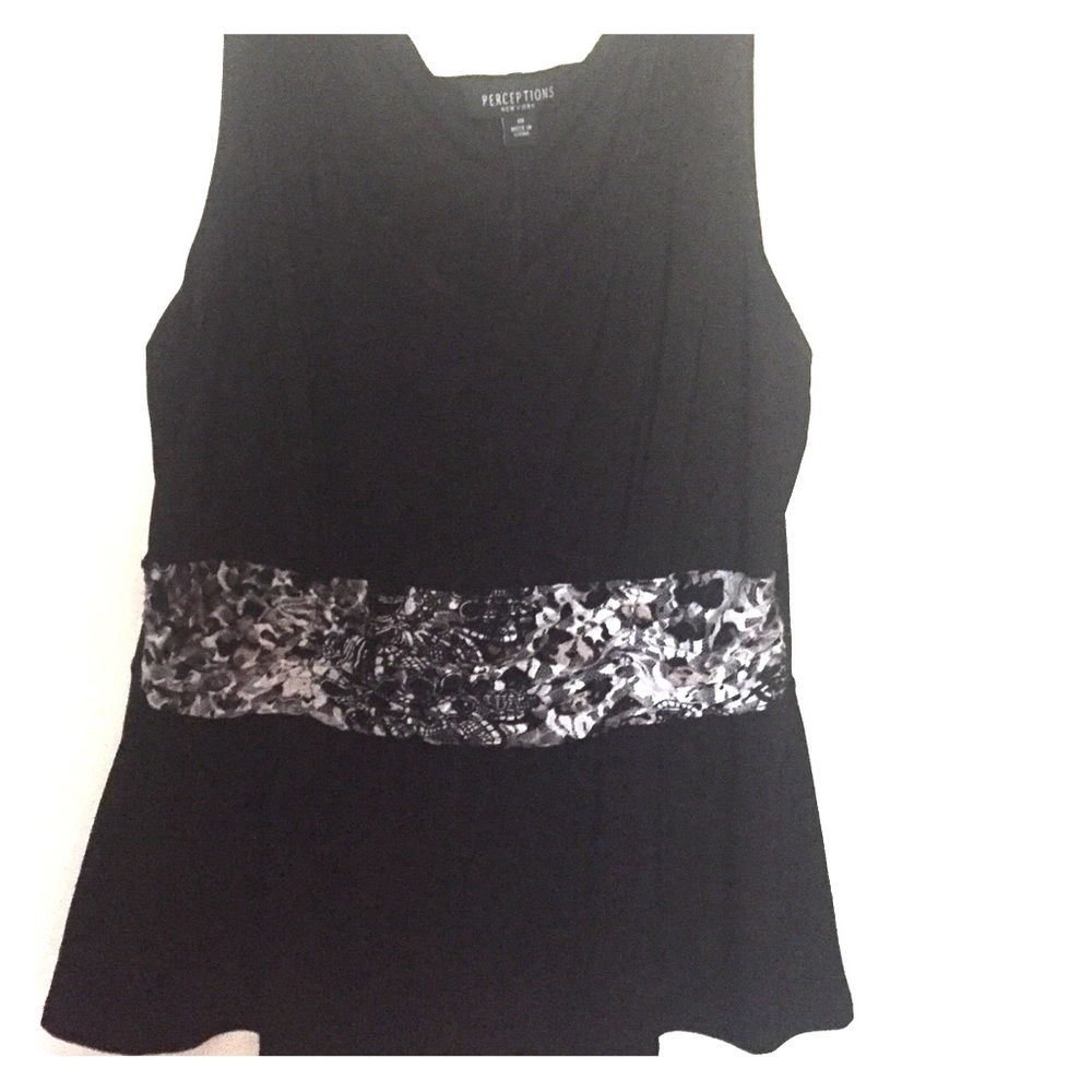 Black tank Perceptions New York size 18